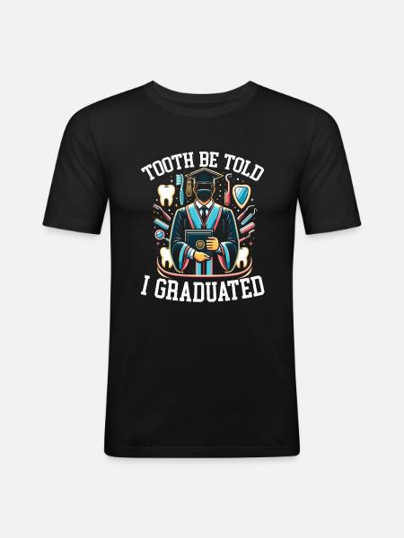 Dentist Degree, Dental - Men's Slim Fit T-Shirt - black