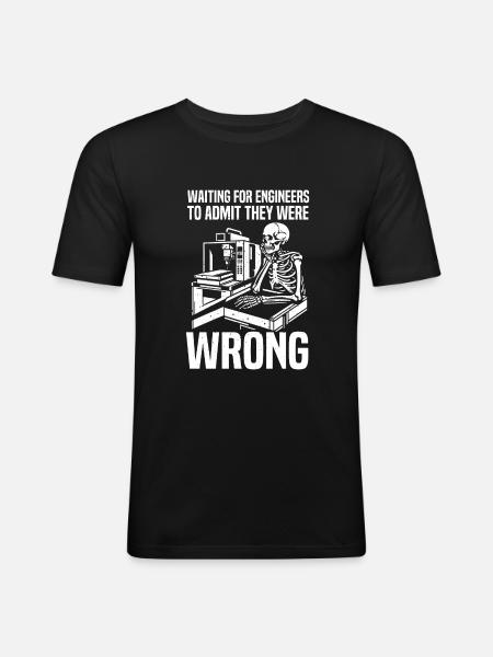 Cutting machine operator - Men's Slim Fit T-Shirt - black