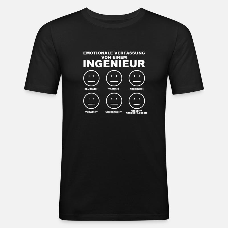 Engineer - Men's Slim Fit T-Shirt - black