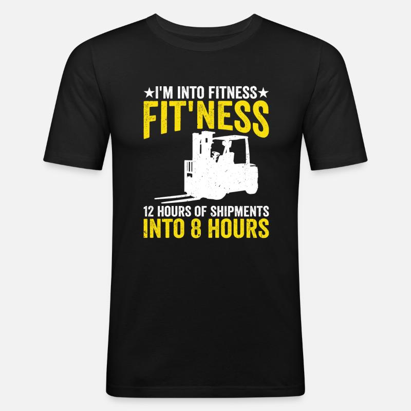 Forklift Operator - Männer Slim Fit T-Shirt - Schwarz