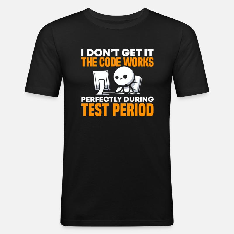 Computer Programmer Computer Programming - Men's Slim Fit T-Shirt - black