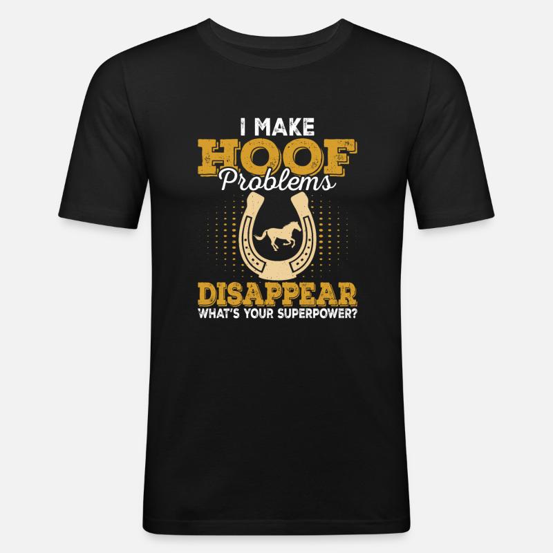 Farrier - Männer Slim Fit T-Shirt - Schwarz