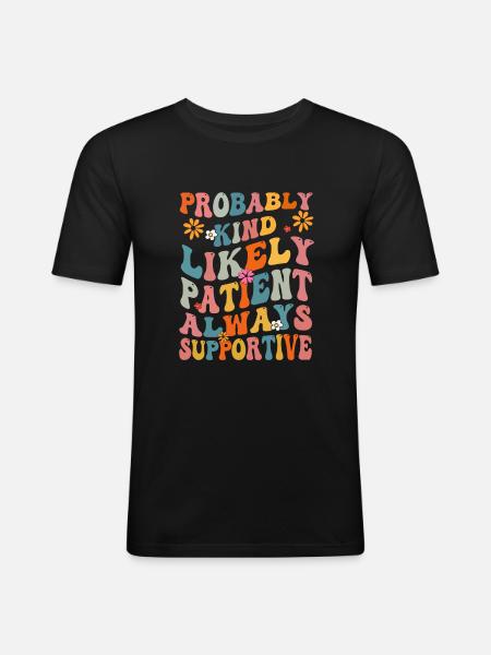 School Counselor - Männer Slim Fit T-Shirt - Schwarz