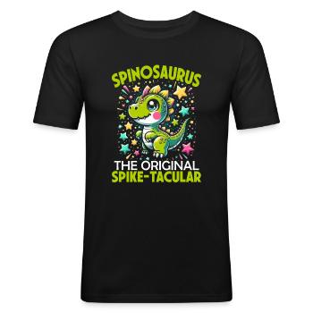 Dinosaur lover, dino fan - Men's Slim Fit T-Shirt - black - Front - Nik (191cm)