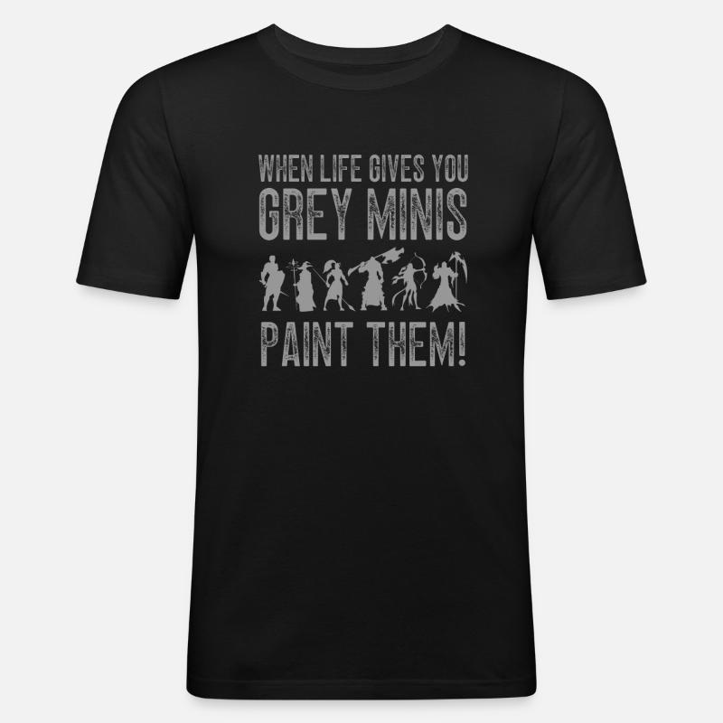 Tabletop Wargaming Miniatures Painter - Männer Slim Fit T-Shirt - Schwarz