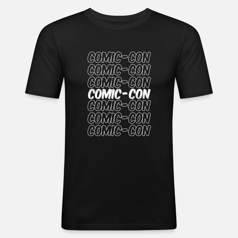 Comic-con comic convention - Men's Slim Fit T-Shirt - black