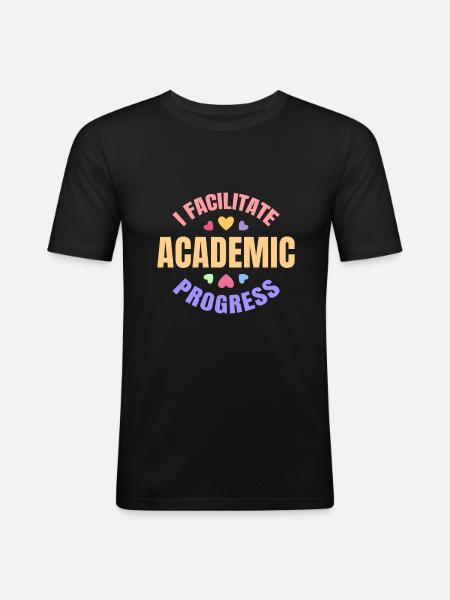Admission director - Männer Slim Fit T-Shirt - Schwarz