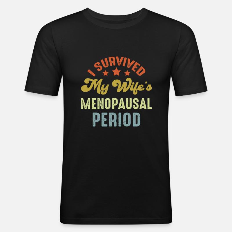 Dad - Männer Slim Fit T-Shirt - Schwarz