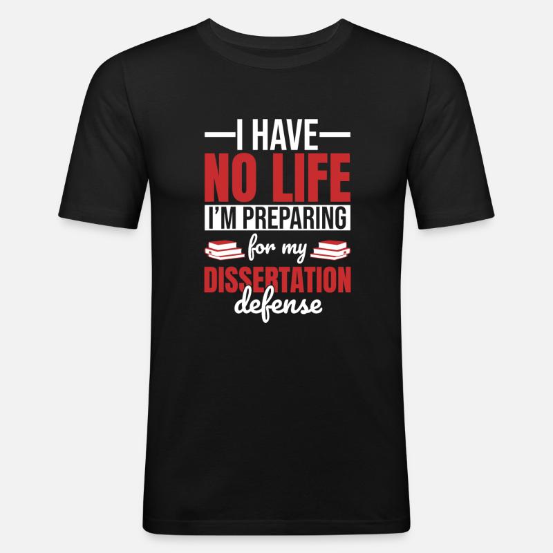 Dissertation student - Men's Slim Fit T-Shirt - black