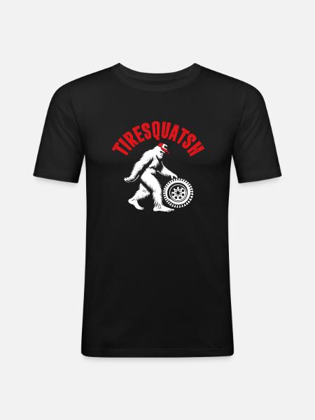 Tire Guy - Männer Slim Fit T-Shirt - Schwarz