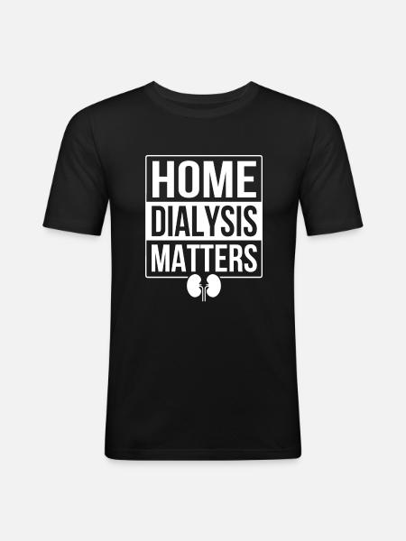 Peritoneal Dialysis Nurse - Männer Slim Fit T-Shirt - Schwarz