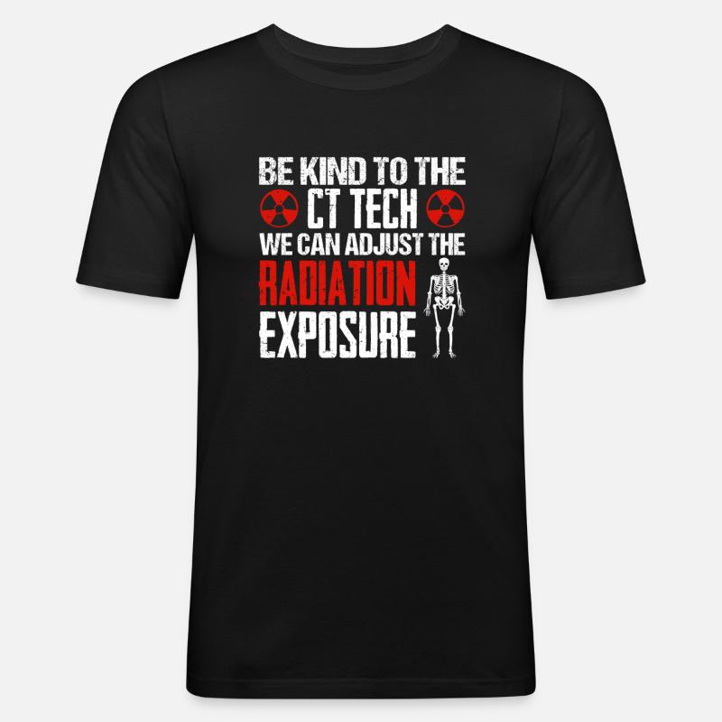 Tomodensitométrie CT Tech - T-shirt près du corps Homme - noir