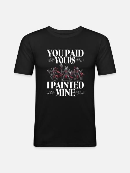 Tabletop Wargaming Miniatures Painter - Men's Slim Fit T-Shirt - black