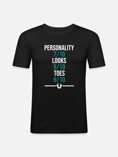 Toe amputee amputation - Männer Slim Fit T-Shirt - Schwarz