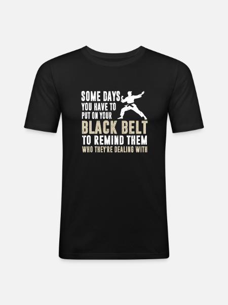 BJJ Jiu JItsu - Männer Slim Fit T-Shirt - Schwarz
