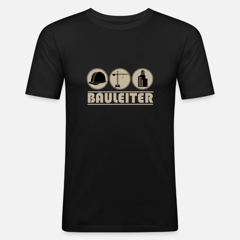 Bauleiter - Baustelle - Männer Slim Fit T-Shirt - Schwarz