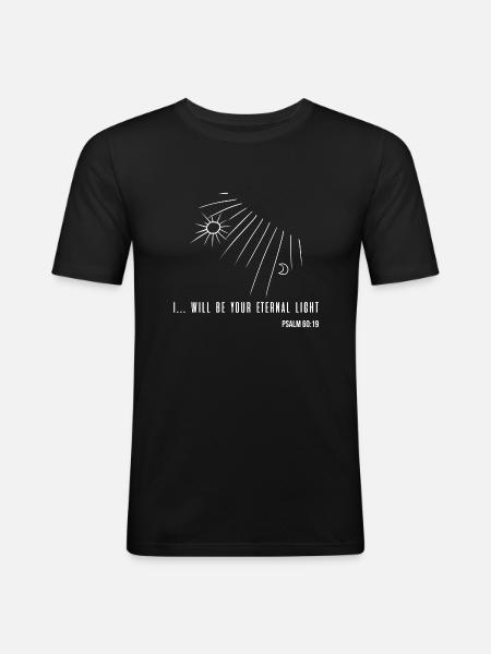 Bible verse - Christian - Men's Slim Fit T-Shirt - black