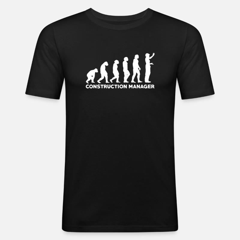 Site Manager Evolution - Men's Slim Fit T-Shirt - black