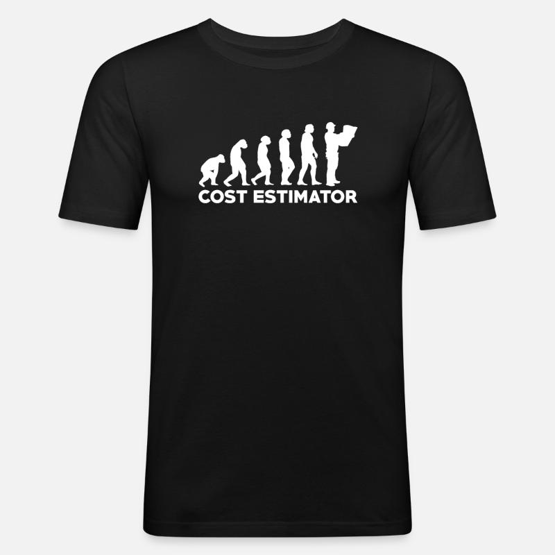 Évolution de l’estimateur de coûts - T-shirt près du corps Homme - noir