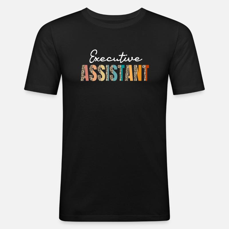 Assistent Der Geschäftsleitung - Männer Slim Fit T-Shirt - Schwarz