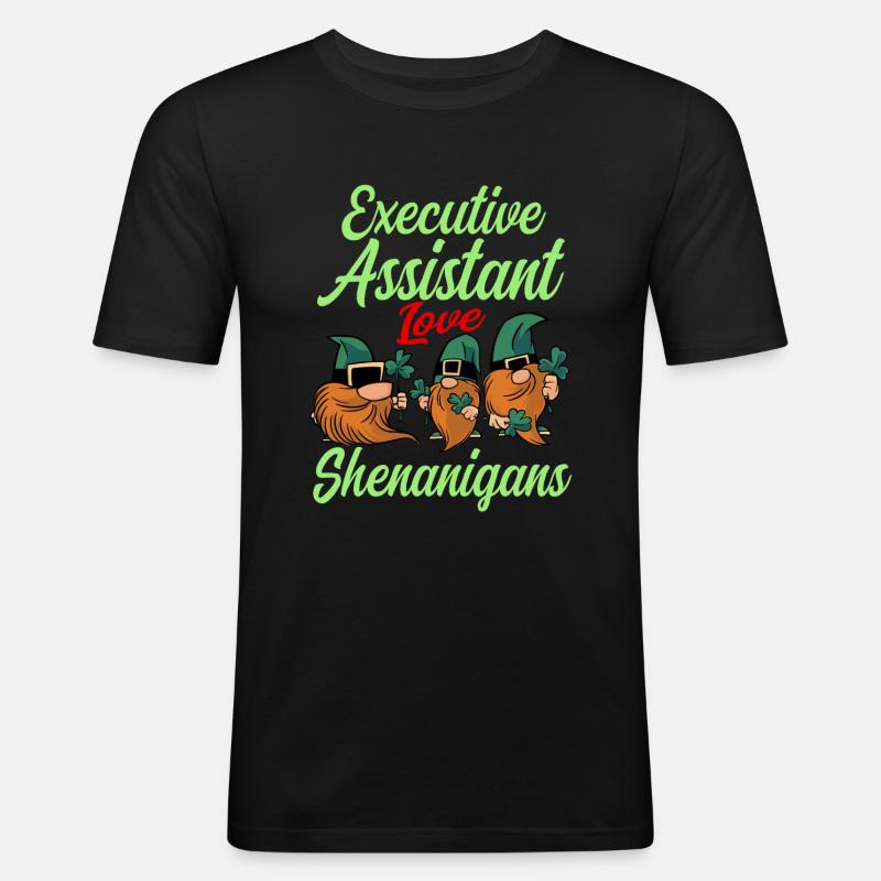 Adjointe exécutive de la Saint-Patrick - T-shirt près du corps Homme - noir