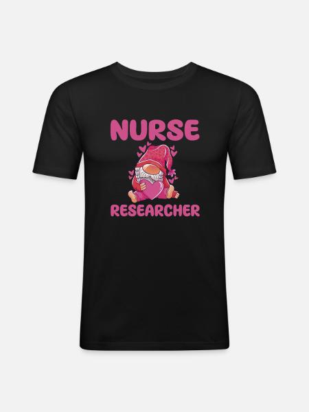 Nursing researcher - Men's Slim Fit T-Shirt - black