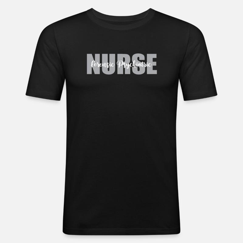 Forensic Psychiatric Nurse Practitioner - Men's Slim Fit T-Shirt - black