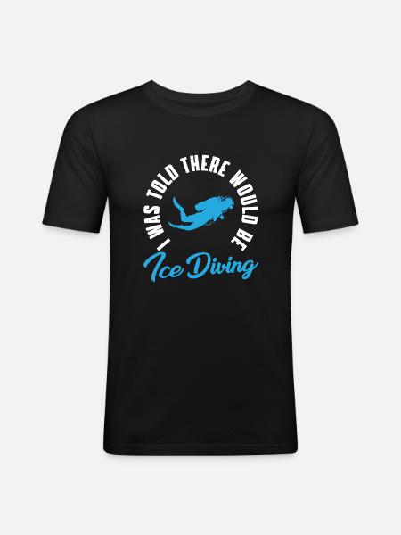 Funny Loon Humor Design - Men's Slim Fit T-Shirt - black