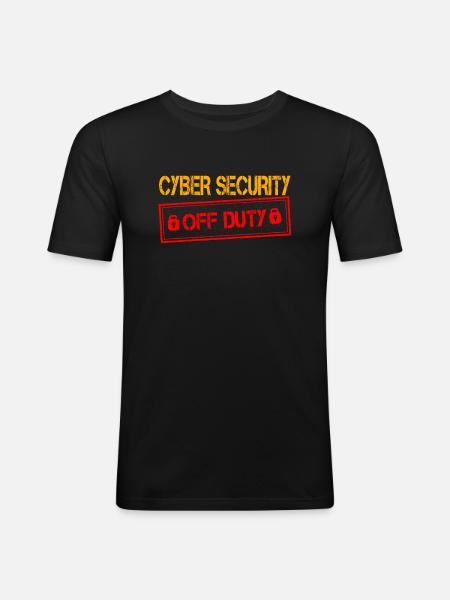 CybCyber Security Out of Service - Men's Slim Fit T-Shirt - black