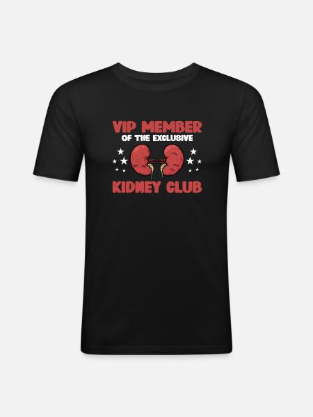 Dialysis VIP Member - Men's Slim Fit T-Shirt - black