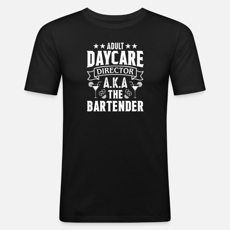 Waitress Bartender Waiter Server - Men's Slim Fit T-Shirt - black