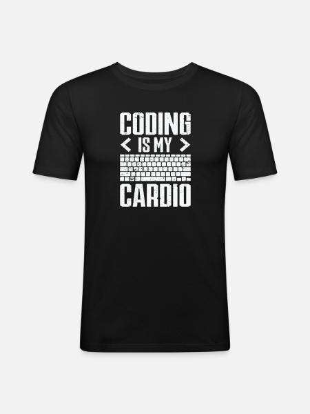 Informatik Admin Programmierer IT-Programmierer - Männer Slim Fit T-Shirt - Schwarz