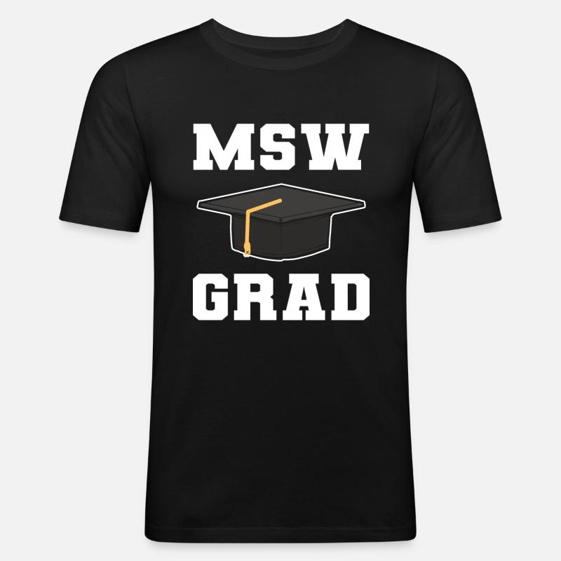 Master Studium Abschlussfeier - Männer Slim Fit T-Shirt - Schwarz