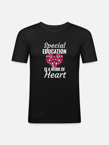 Institut spécial d’enseignement spécial pédagogue - T-shirt près du corps Homme - noir
