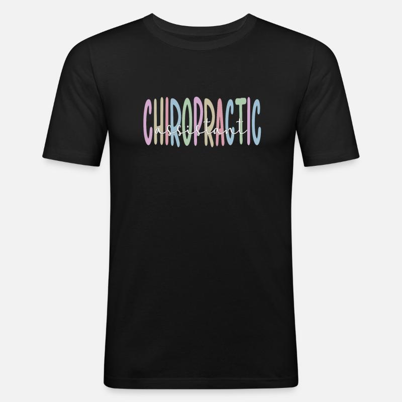 Chiropractic Assistant Chiropractic Assistant - Men's Slim Fit T-Shirt - black