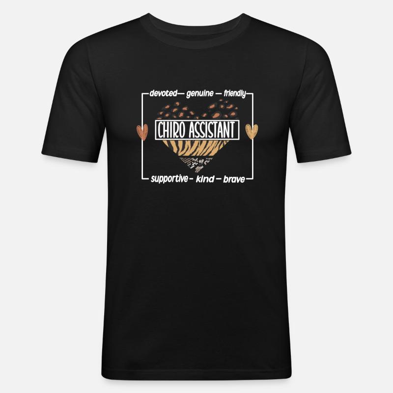 Chiropractic Assistant Chiropractic Assistant - Men's Slim Fit T-Shirt - black
