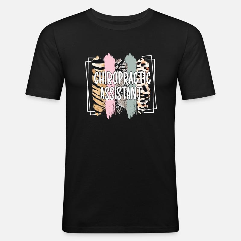 Chiropractic Assistant Chiropractic Assistant - Men's Slim Fit T-Shirt - black