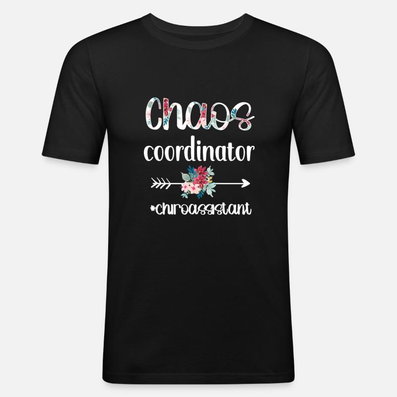 Chiropractic Assistant Chiropractic Assistant - Men's Slim Fit T-Shirt - black