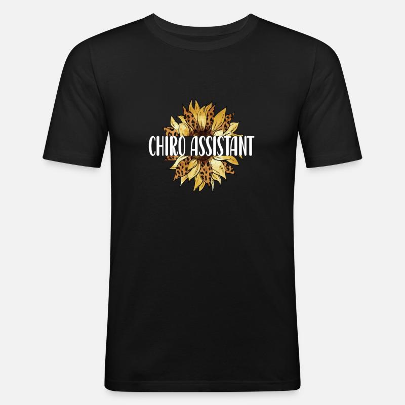 Chiropraktischer Assistent Chiropraktik Assistent - Männer Slim Fit T-Shirt - Schwarz