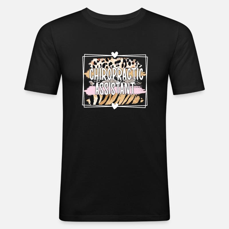 Chiropractic Assistant Chiropractic Assistant - Men's Slim Fit T-Shirt - black