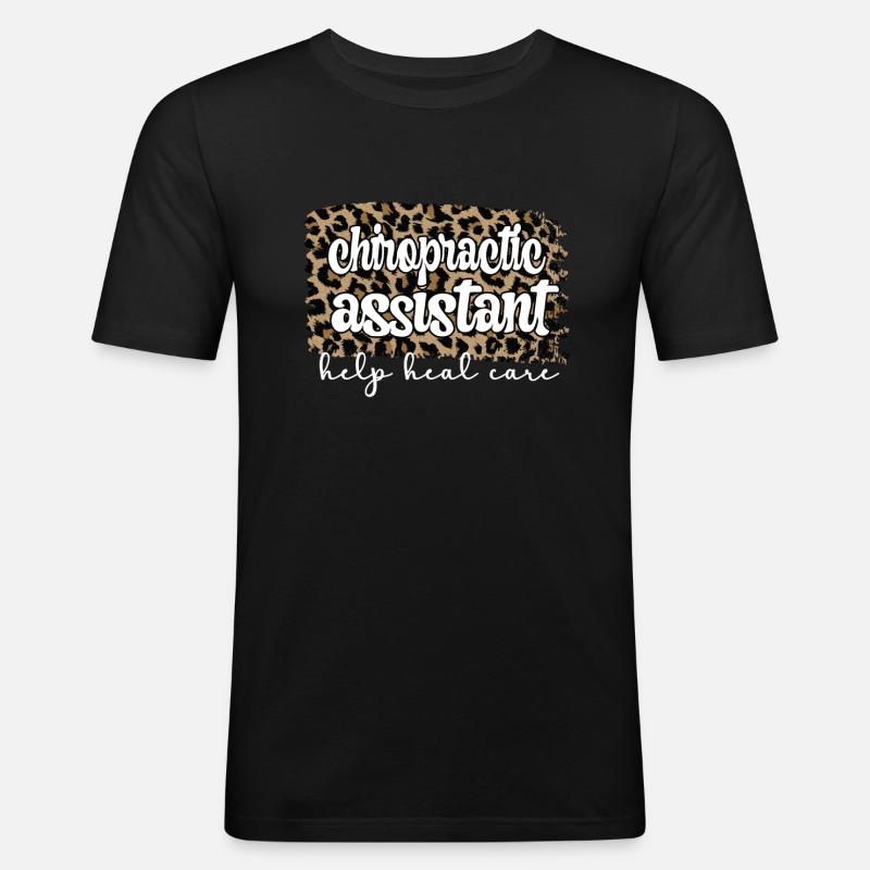 Chiropractic Assistant Chiropractic Assistant - Men's Slim Fit T-Shirt - black
