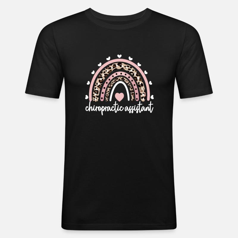 Chiropraktischer Assistent Chiropraktik Assistent - Männer Slim Fit T-Shirt - Schwarz