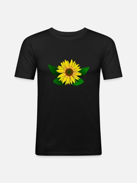 Sunflower, sunflower - Men's Slim Fit T-Shirt - black