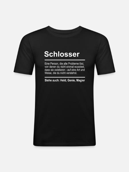 Locksmith - Men's Slim Fit T-Shirt - black
