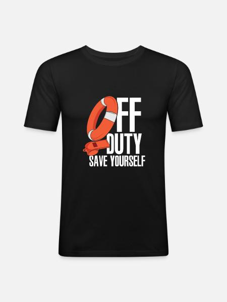 Lifeguard lifeguard gift - Men's Slim Fit T-Shirt - black