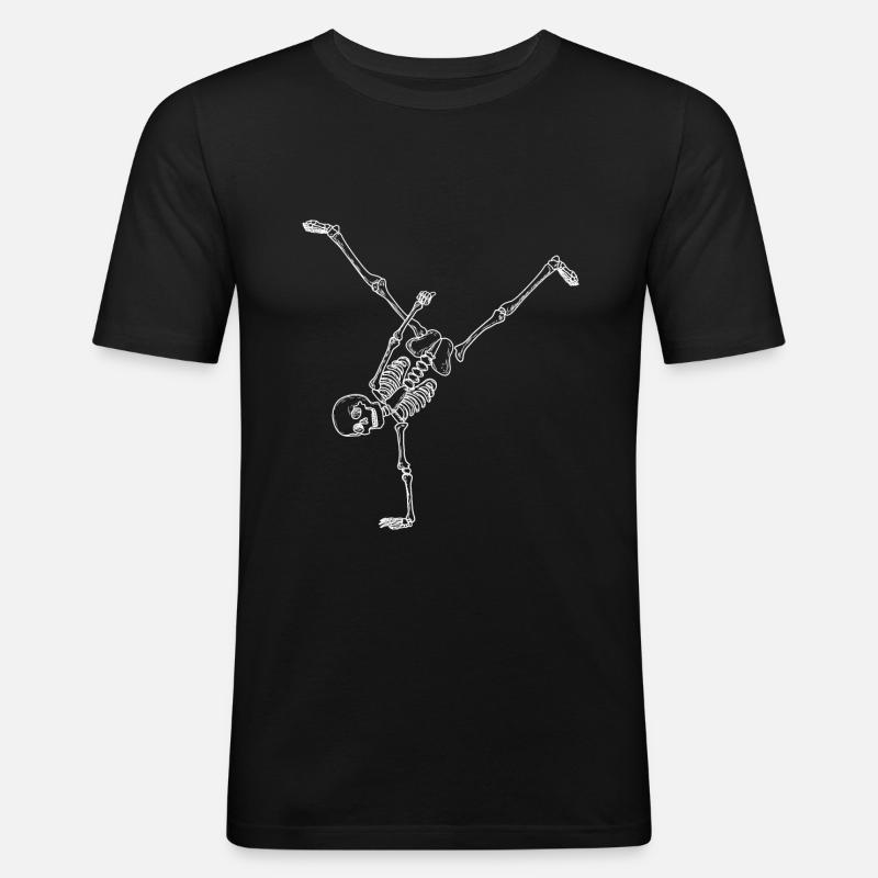 Breakdance Breakdancer Breakdancing - Männer Slim Fit T-Shirt - Schwarz