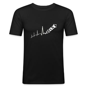 Pyrotechnician Pyrotechnics Bang Fireworks Firecracker - Men's Slim Fit T-Shirt - black - Front - Nik (191cm)
