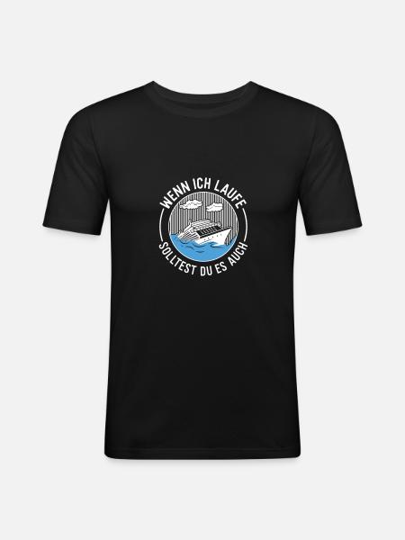 Kreuzfahrt Kreuzfahrtschiff Schiffsreise - Männer Slim Fit T-Shirt - Schwarz