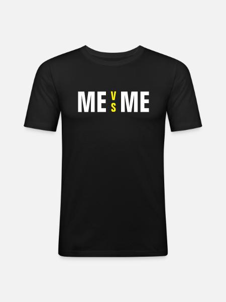 ME VS ME - Men's Slim Fit T-Shirt - black