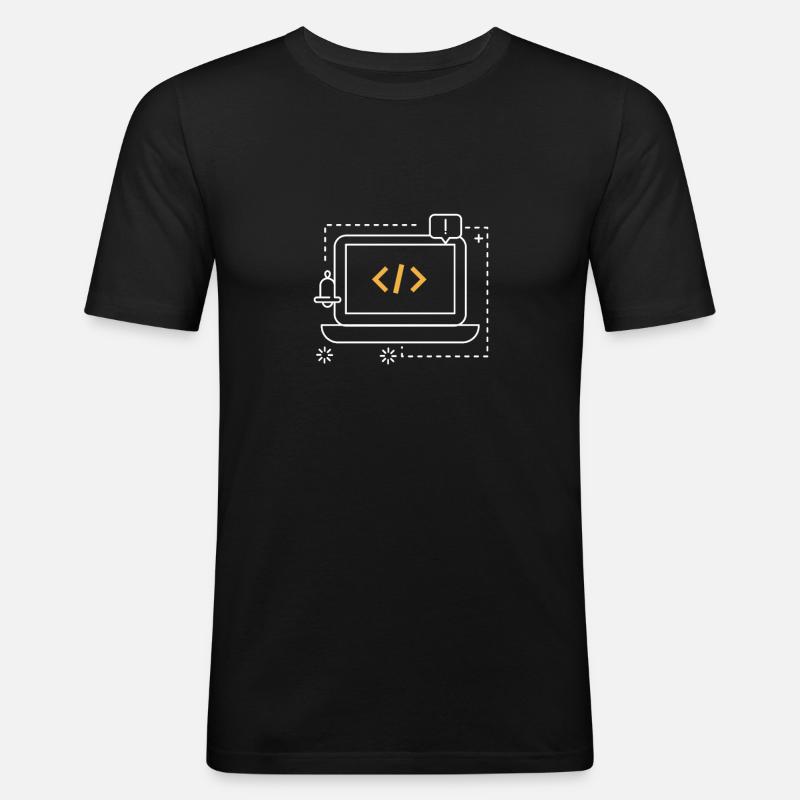 Programmierer - Männer Slim Fit T-Shirt - Schwarz